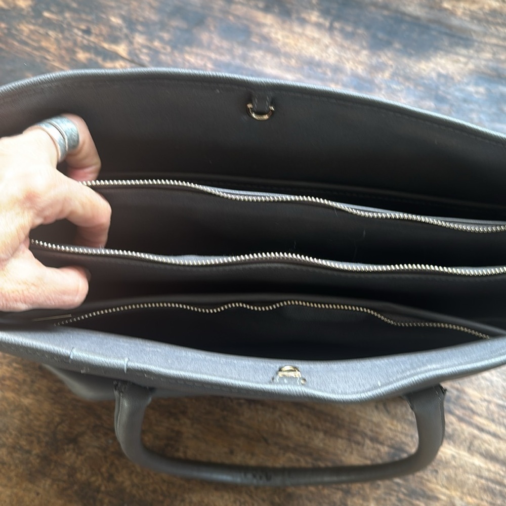 Platinum Gray Tote / laptop bag - Picture 6 of 13